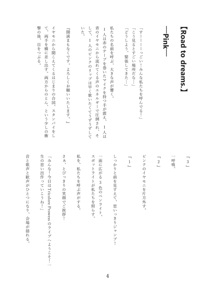 Road to Dreams. Trio(ボカロアイドルパロ)