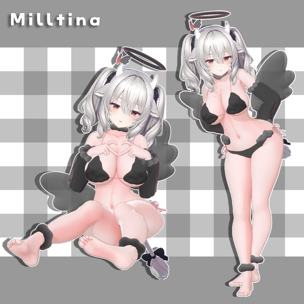 【VRC衣装】☁️雲天使水着☁️【9アバター対応】