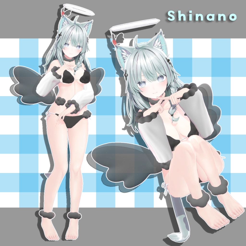 【VRC衣装】☁️雲天使水着☁️【9アバター対応】