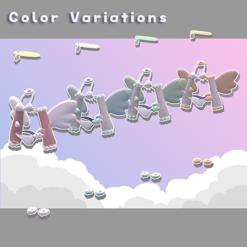 【VRC衣装】☁️雲天使水着☁️【9アバター対応】