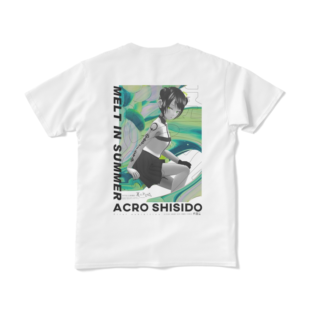 夏にとける。バックプリントTシャツ