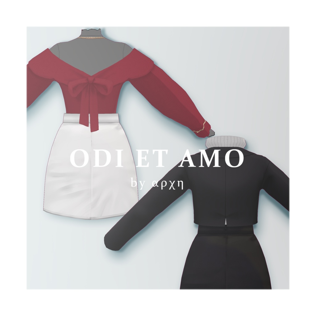 【VRoid】AMO_Aセット Women's Winter Clothing 2022AW