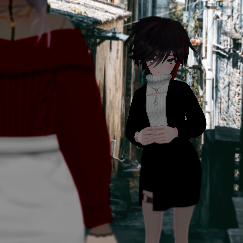 【VRoid】AMO_Bセット Women's Winter Clothing 2022AW