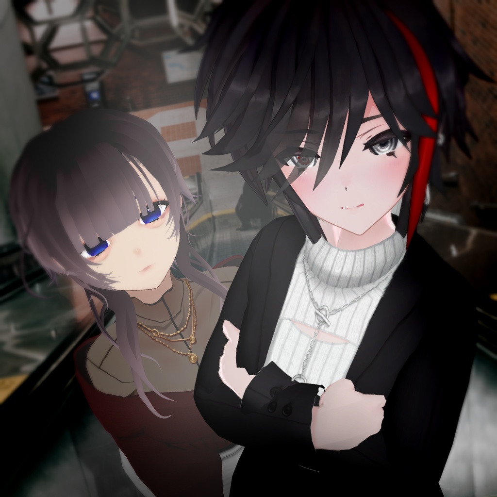 【VRoid】AMO_Bセット Women's Winter Clothing 2022AW