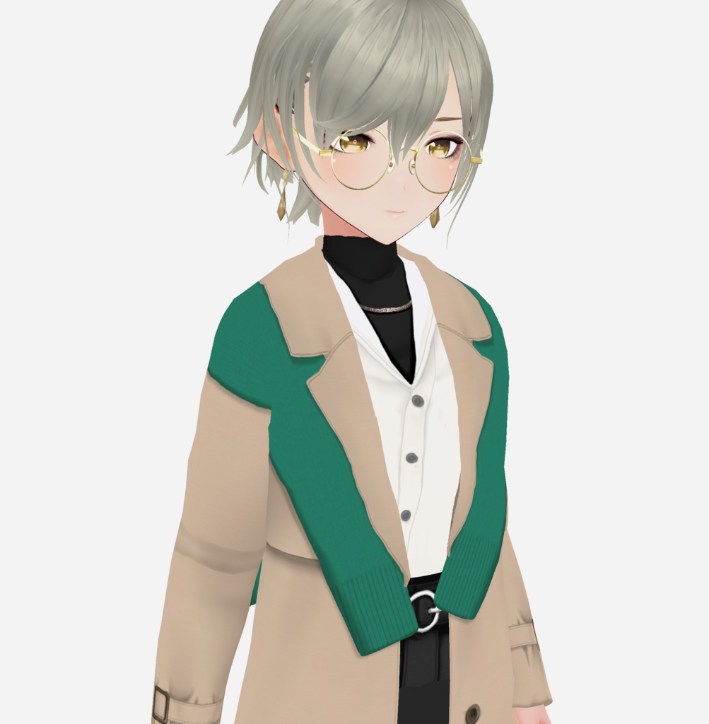 【VRoid】バックプリーツトレンチ Back Pleated Trench Coat