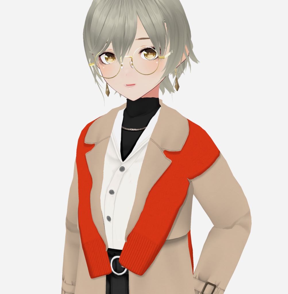 【VRoid】バックプリーツトレンチ Back Pleated Trench Coat