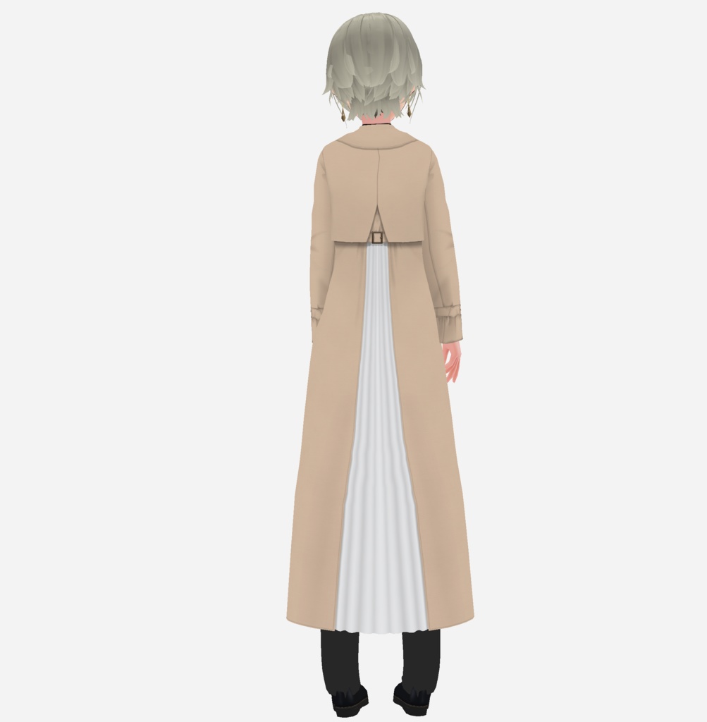【VRoid】バックプリーツトレンチ Back Pleated Trench Coat