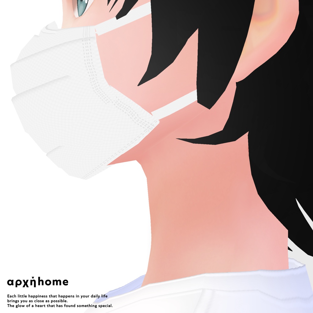 【VRoid】マスク3種セット face mask