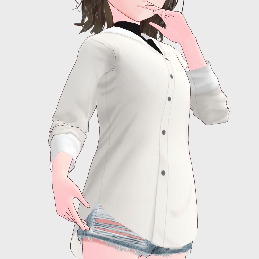 【VRoid】シャツセット Women's Summer Clothing 2022SS