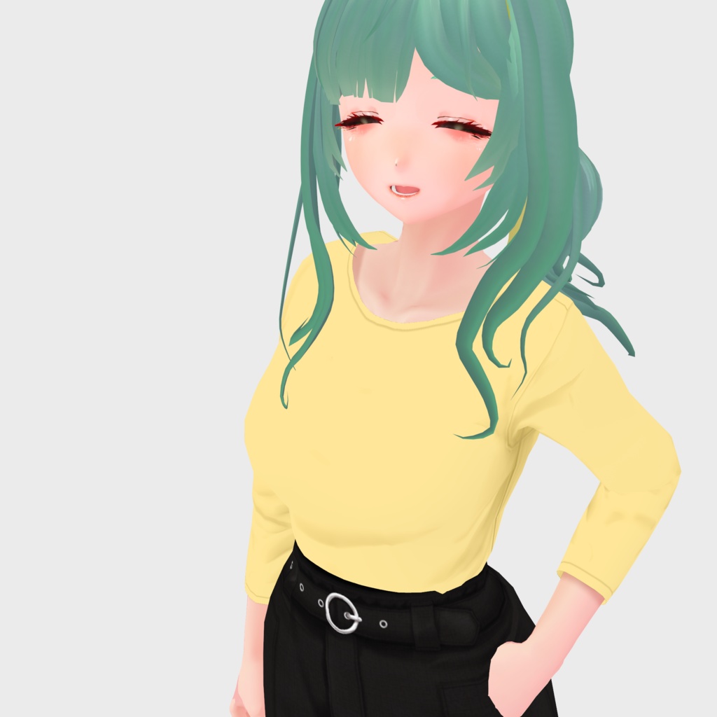 【VRoid】デニムジャケットセット Women's Summer Clothing 2022SS