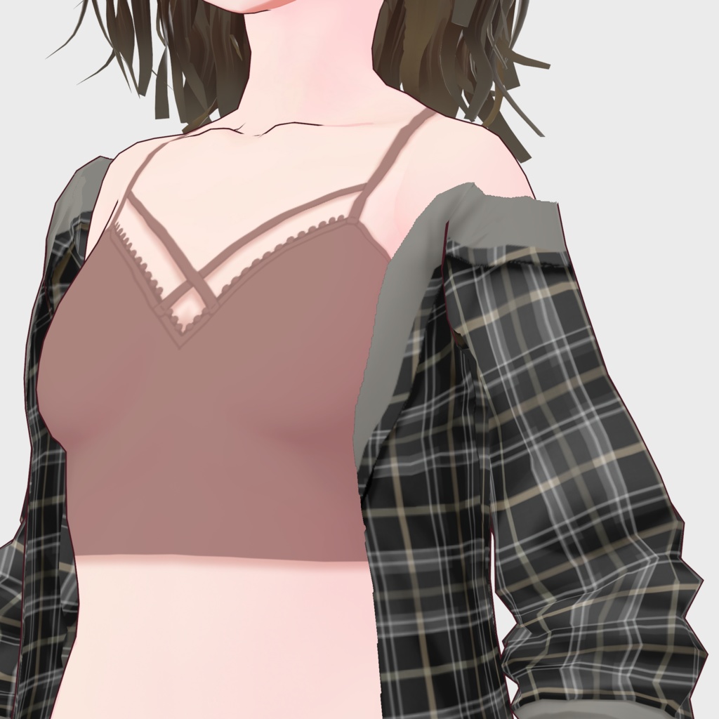 【VRoid】着崩しシャツセット Women's Summer Clothing 2022SS