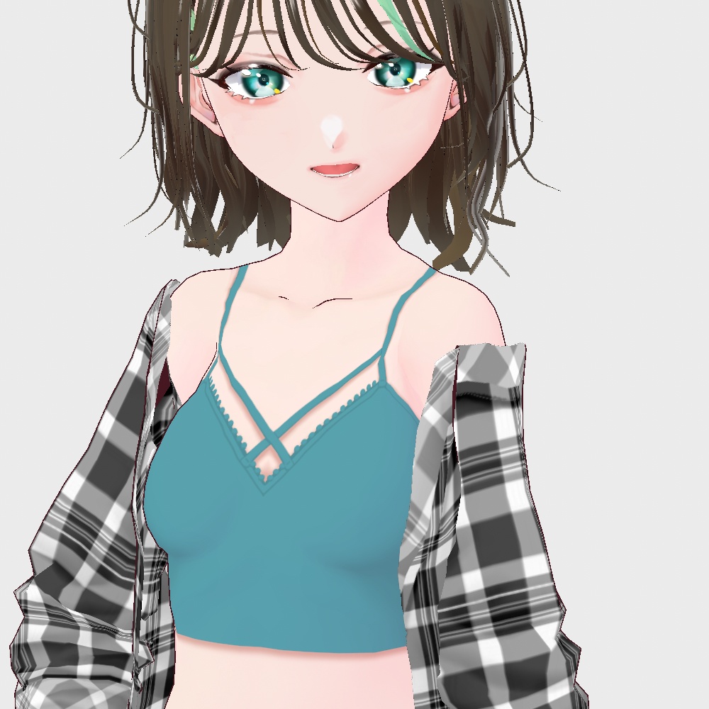 【VRoid】着崩しシャツセット Women's Summer Clothing 2022SS