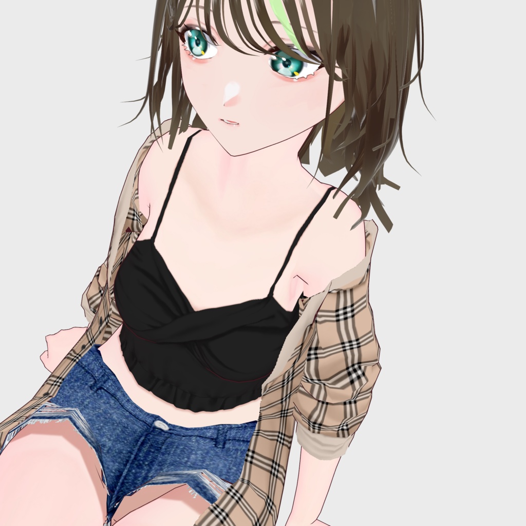 【VRoid】着崩しシャツセット Women's Summer Clothing 2022SS