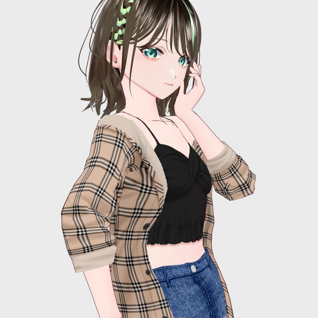 【VRoid】着崩しシャツセット Women's Summer Clothing 2022SS