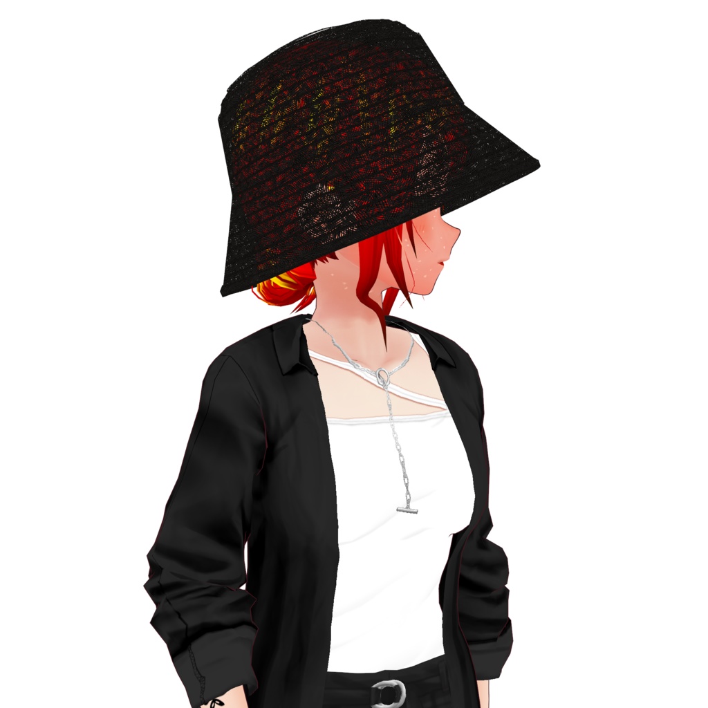 【VRoid】麦わらバケットハット straw bucket hat