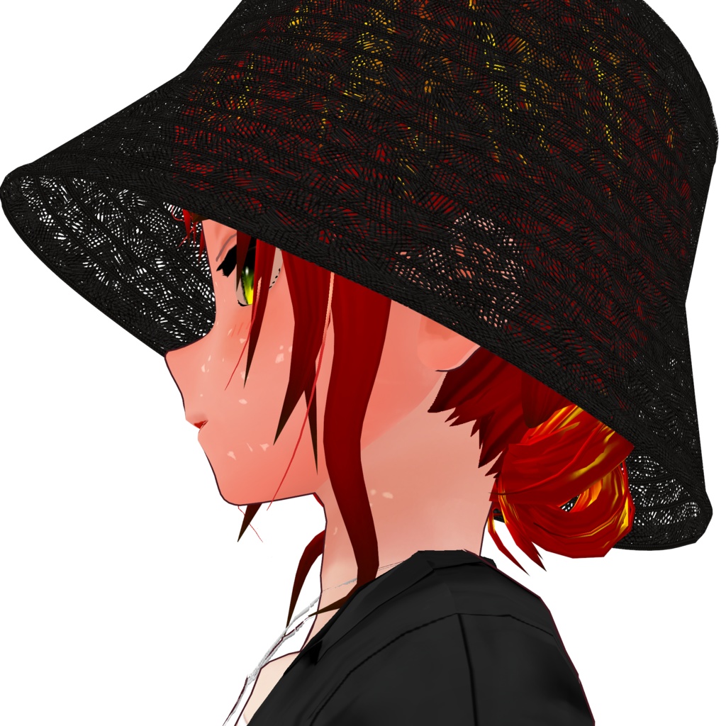 【VRoid】麦わらバケットハット straw bucket hat