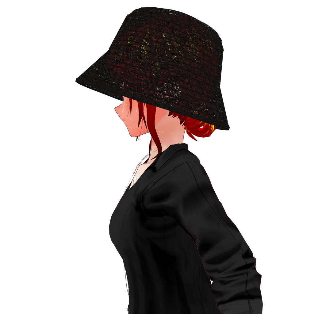 【VRoid】麦わらバケットハット straw bucket hat