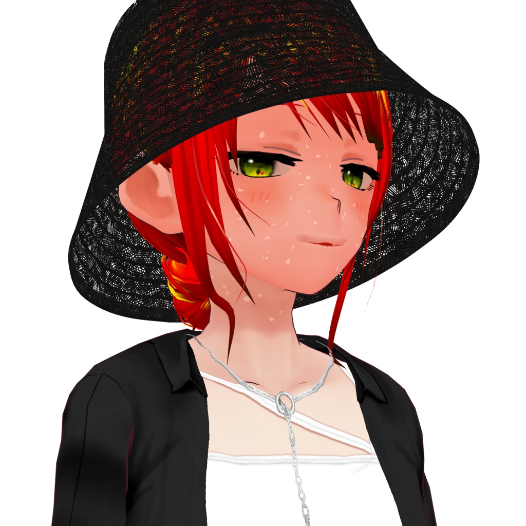 【VRoid】麦わらバケットハット straw bucket hat