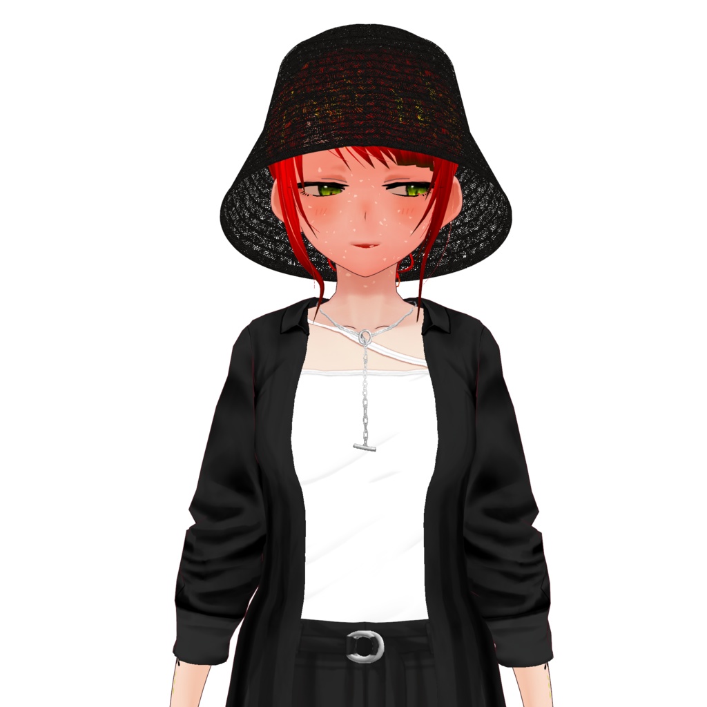 【VRoid】麦わらバケットハット straw bucket hat