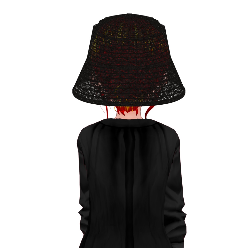 【VRoid】麦わらバケットハット straw bucket hat