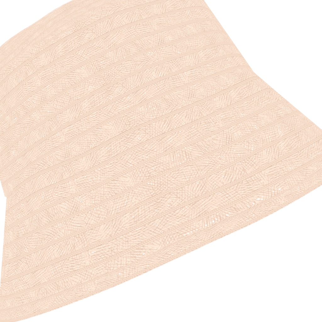 【VRoid】麦わらバケットハット straw bucket hat