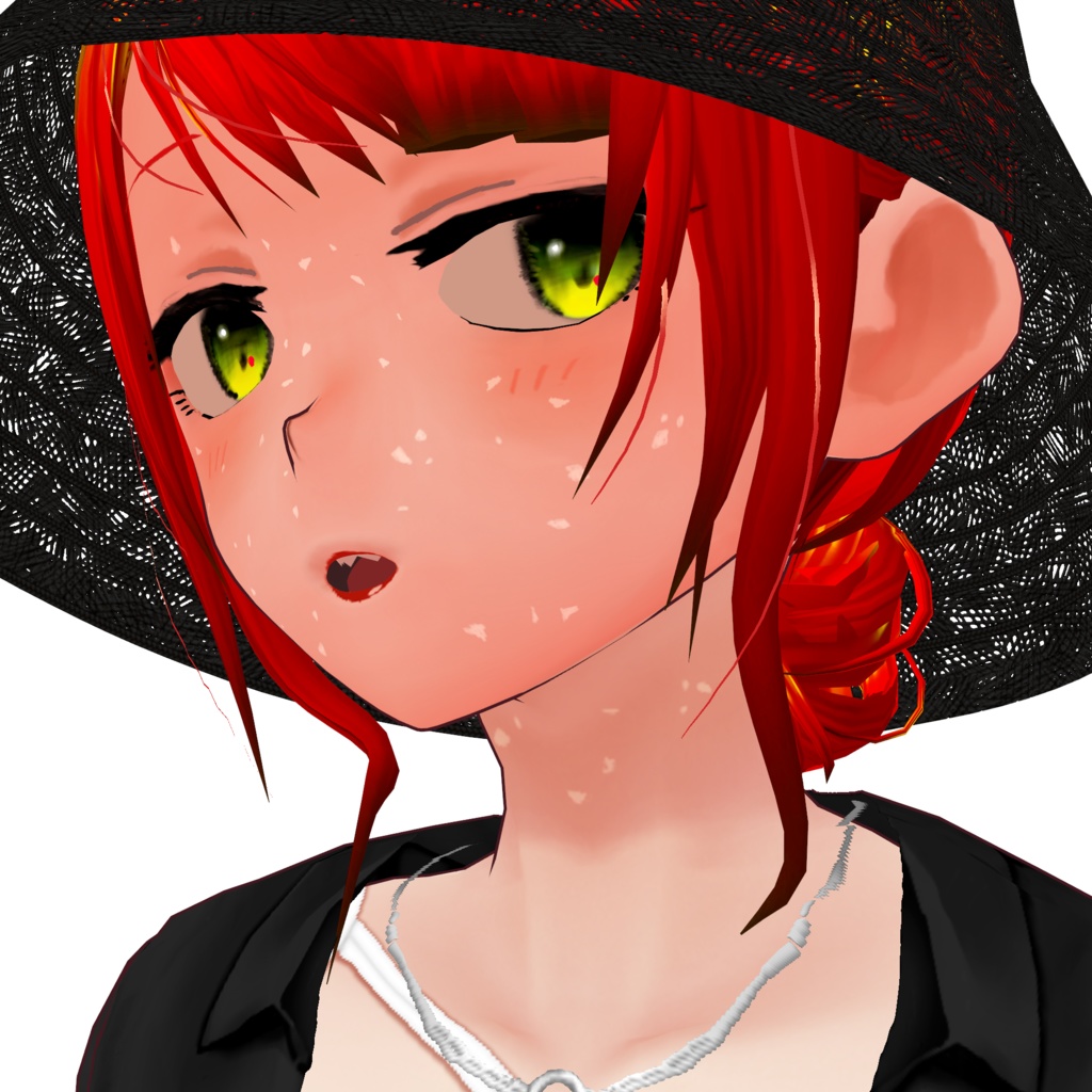 【VRoid】麦わらバケットハット straw bucket hat