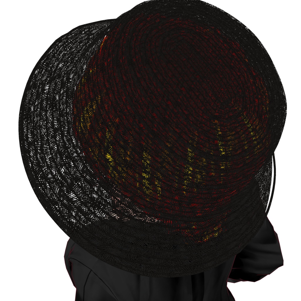 【VRoid】麦わらバケットハット straw bucket hat