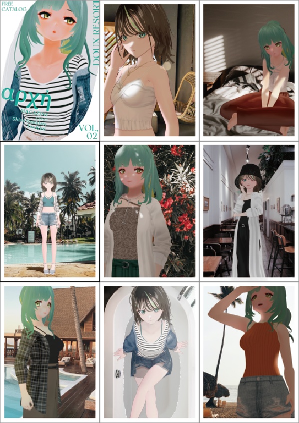 【VRoid】FREE CATALOG【RESORT】