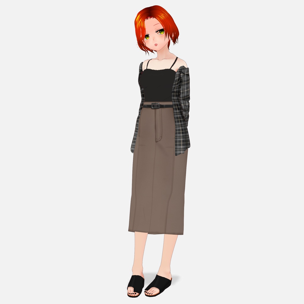 【VRoid】アシメトングサンダル Asymmetrical Thong Sandal