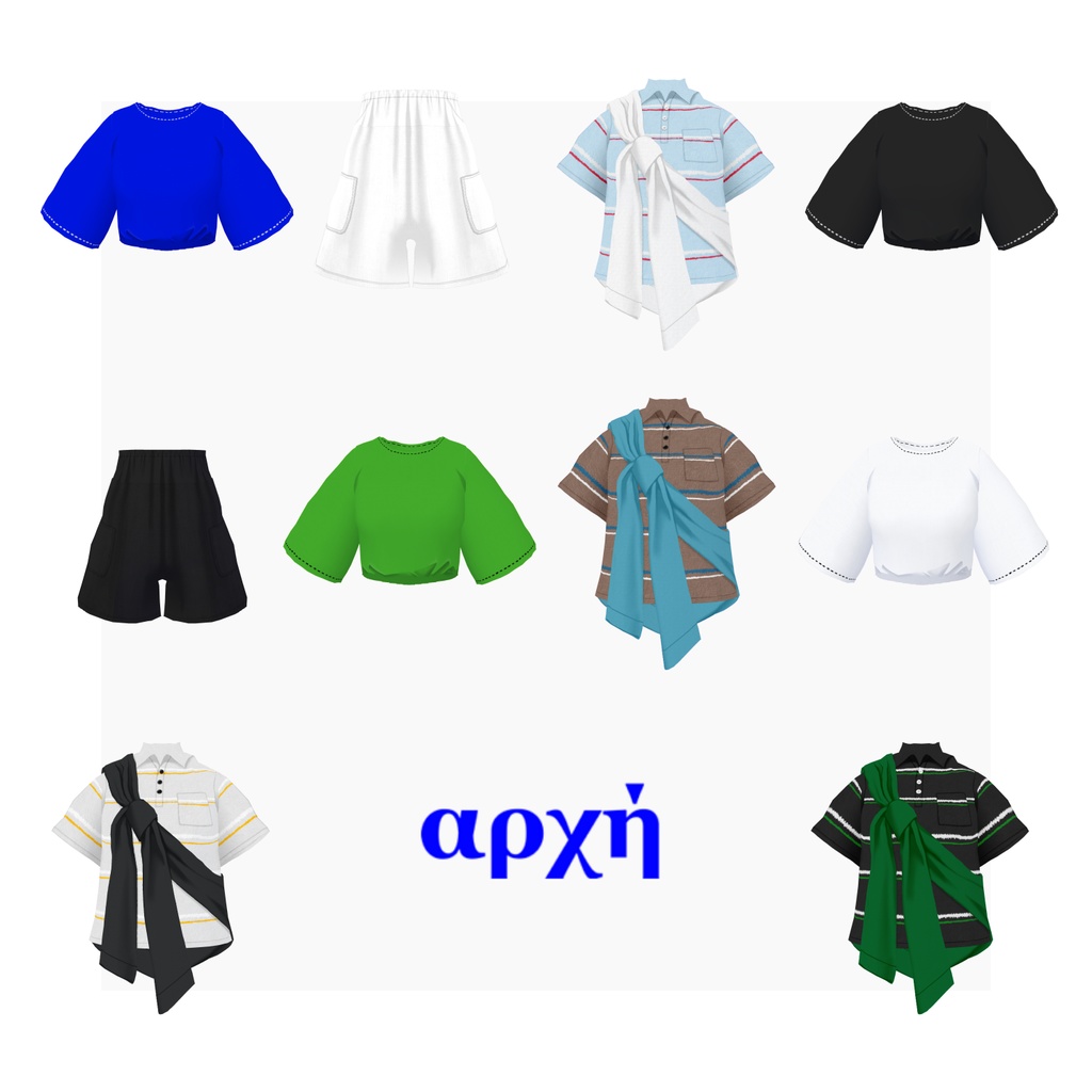 【VRoid】attente.Parkset Women's Summer Clothing 2023SS