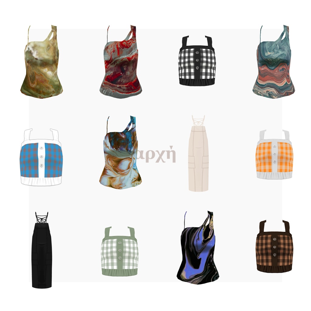 【VRoid】attente.Cafeset Women's Summer Clothing 2023SS