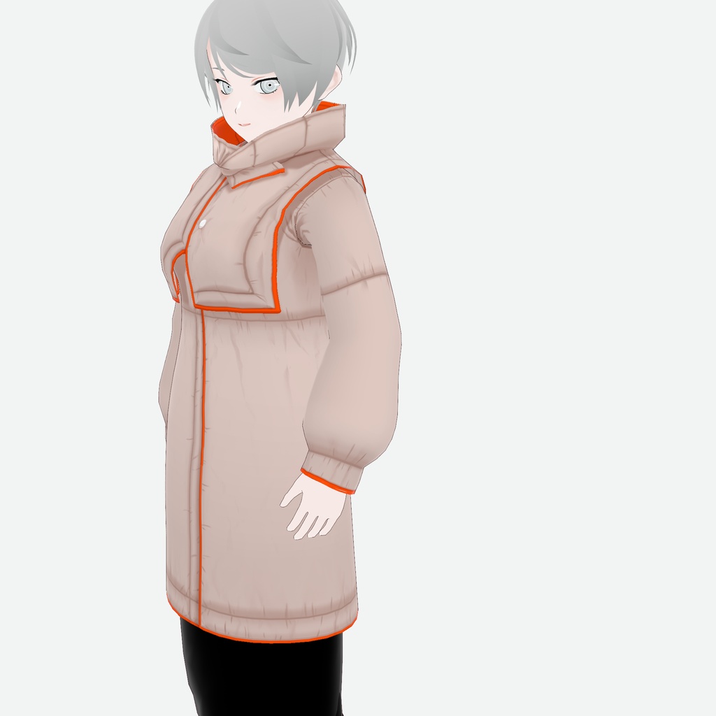 【VRoid】パイピングパファージャケット piping puffer jacket