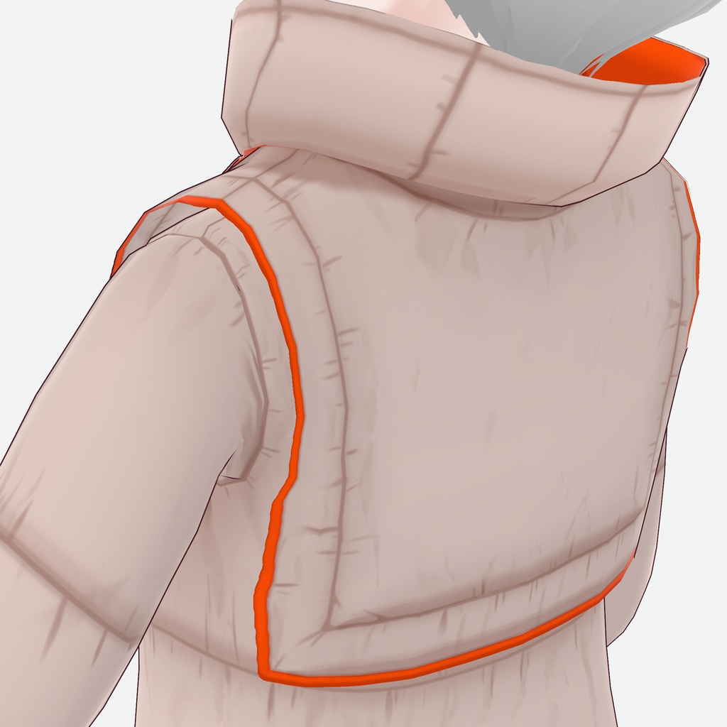 【VRoid】パイピングパファージャケット piping puffer jacket