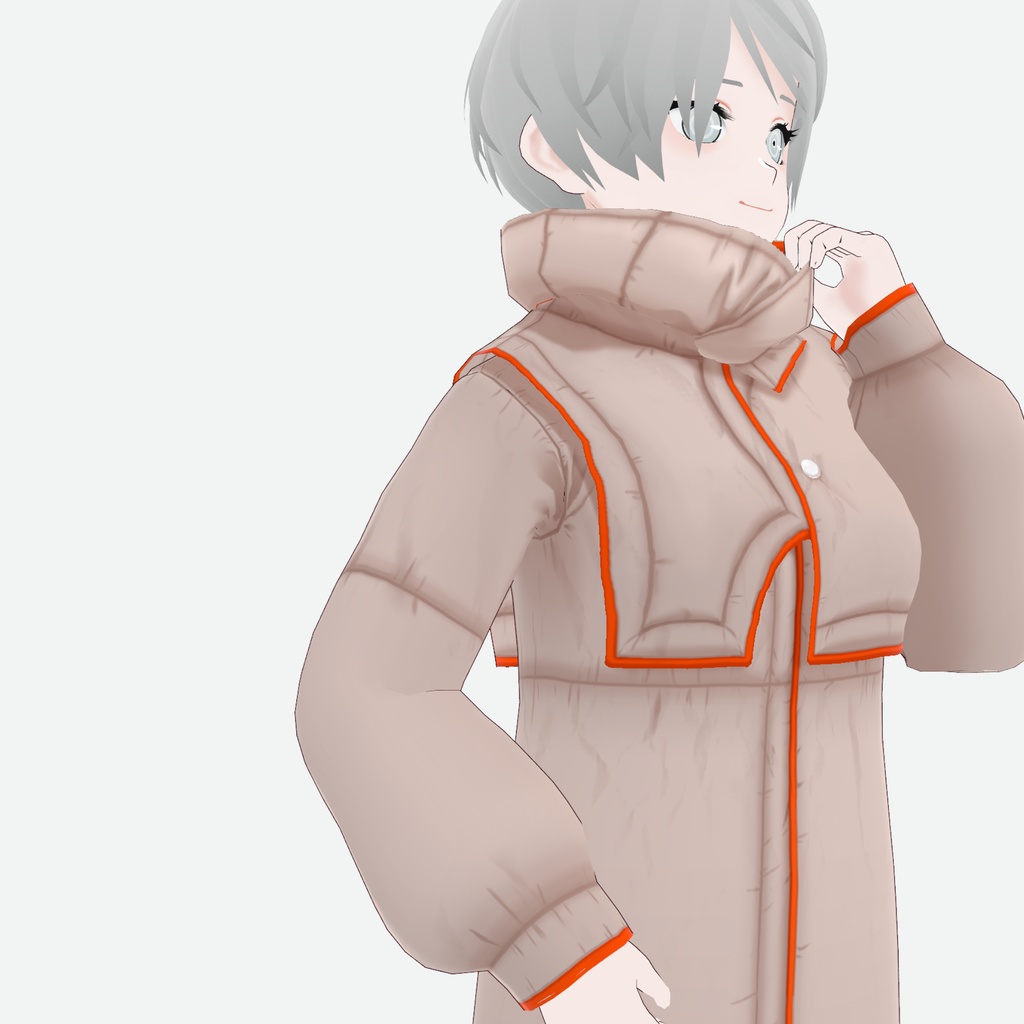 【VRoid】パイピングパファージャケット piping puffer jacket