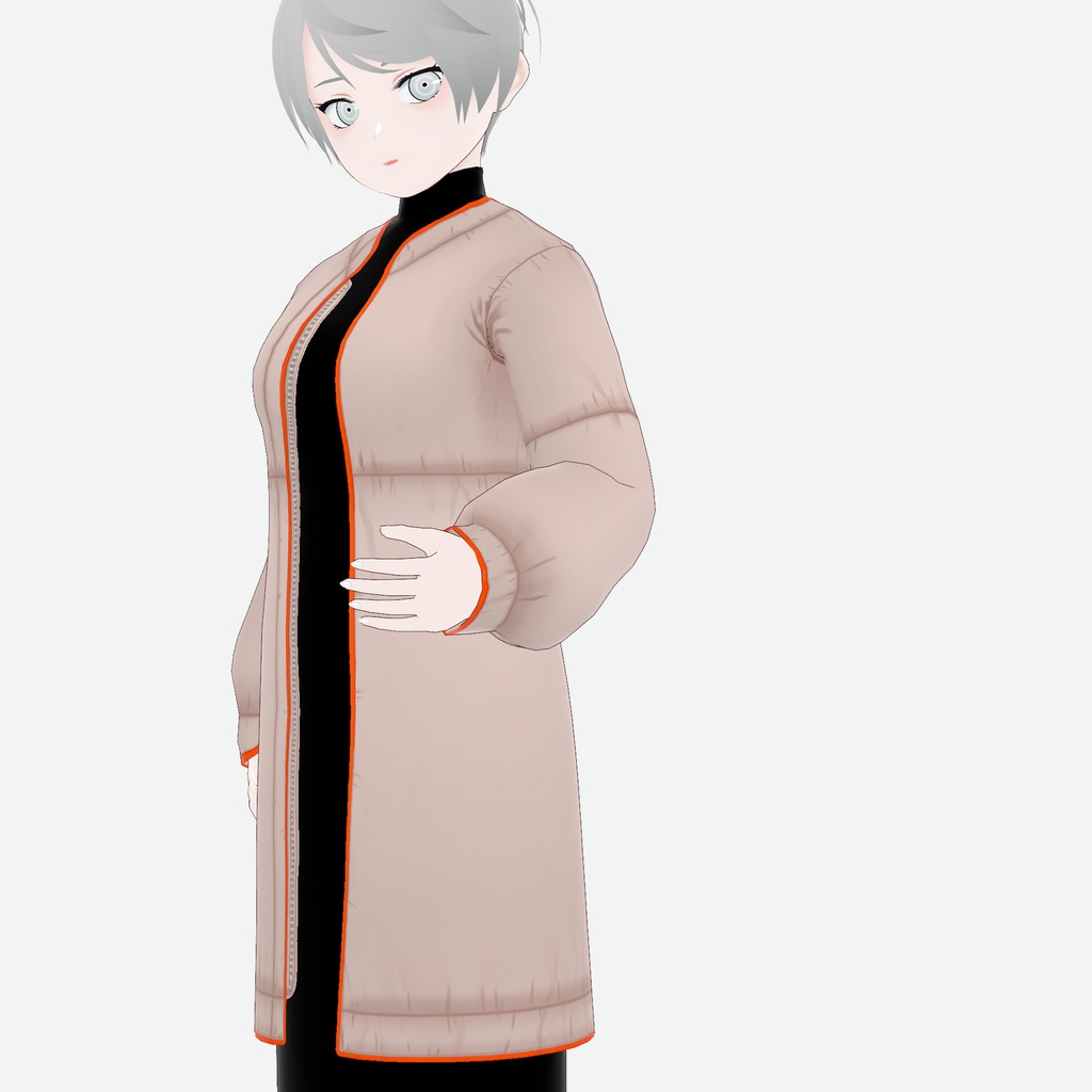 【VRoid】パイピングパファージャケット piping puffer jacket