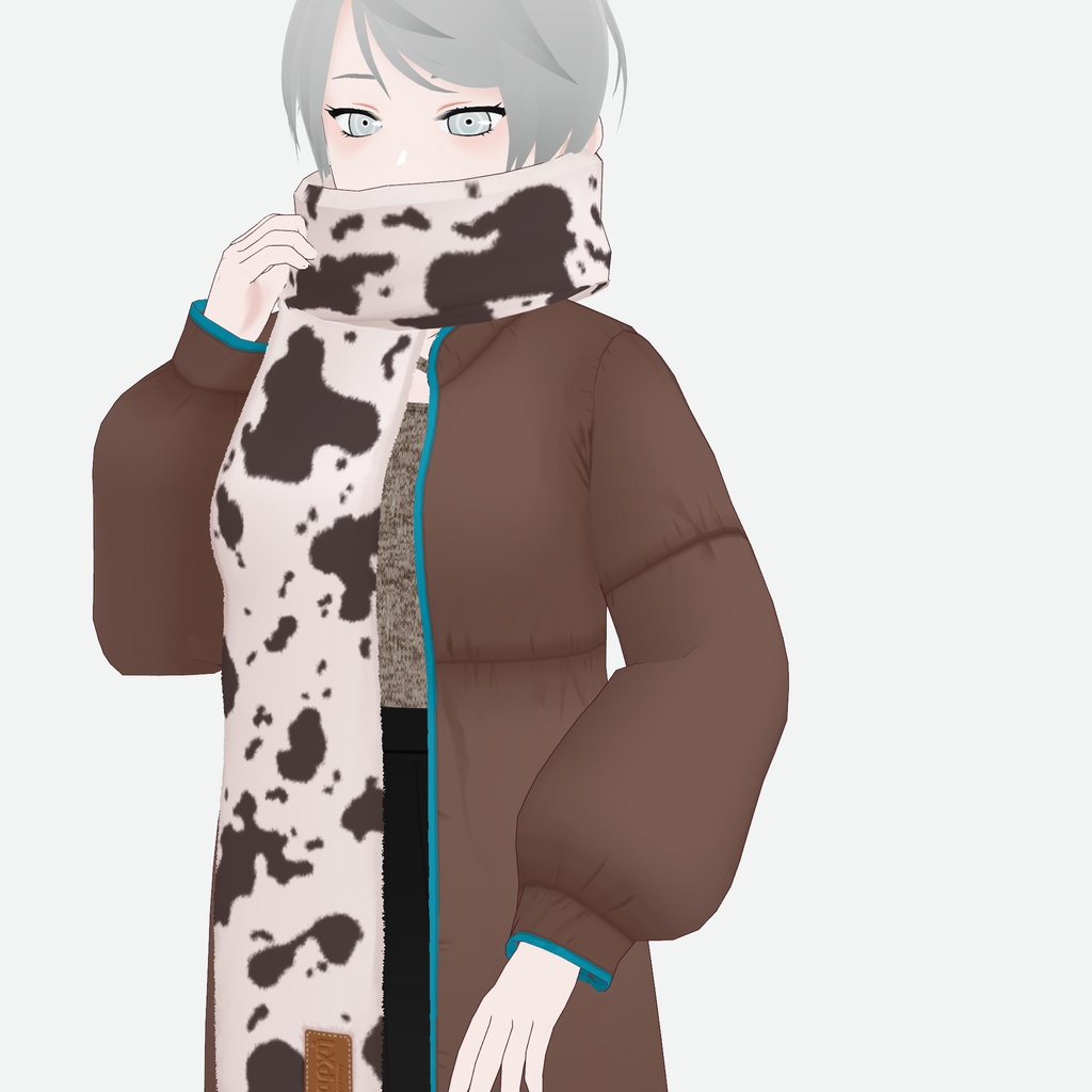 【VRoid】パイピングパファージャケット piping puffer jacket