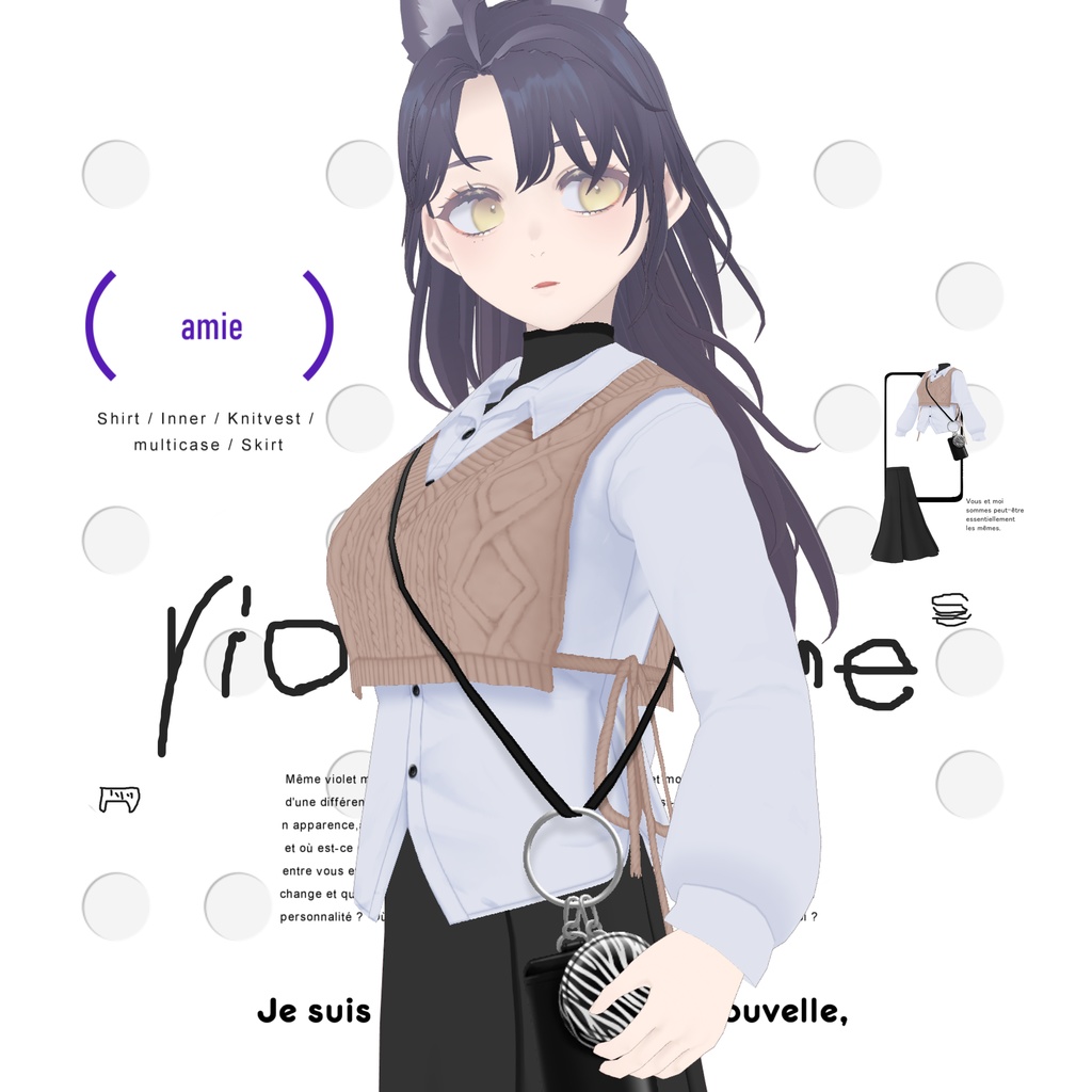 【VRoid】violet même”amie” Women's Winter Clothing 2024AW