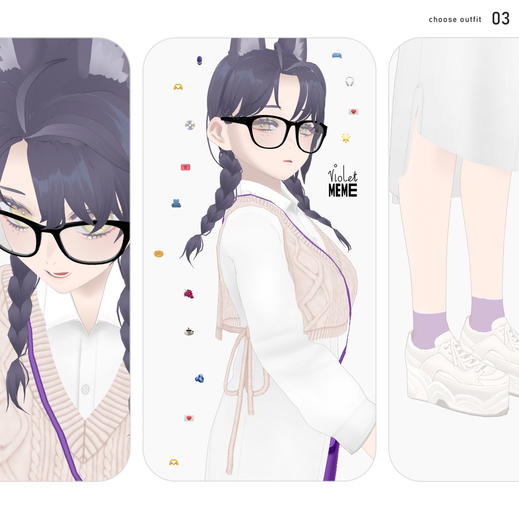 【VRoid】violet même”amie” Women's Winter Clothing 2024AW