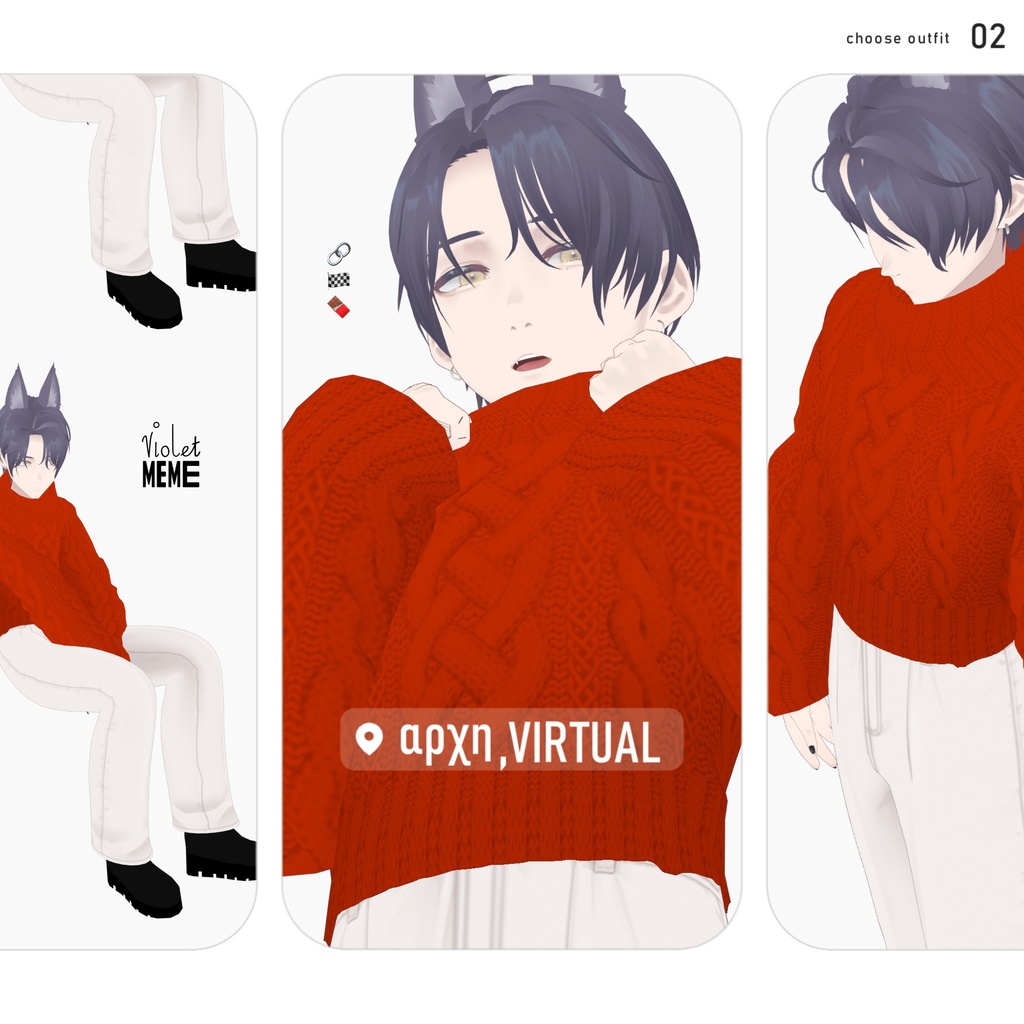 【VRoid】violet même”ami” Men's Winter Clothing 2024AW