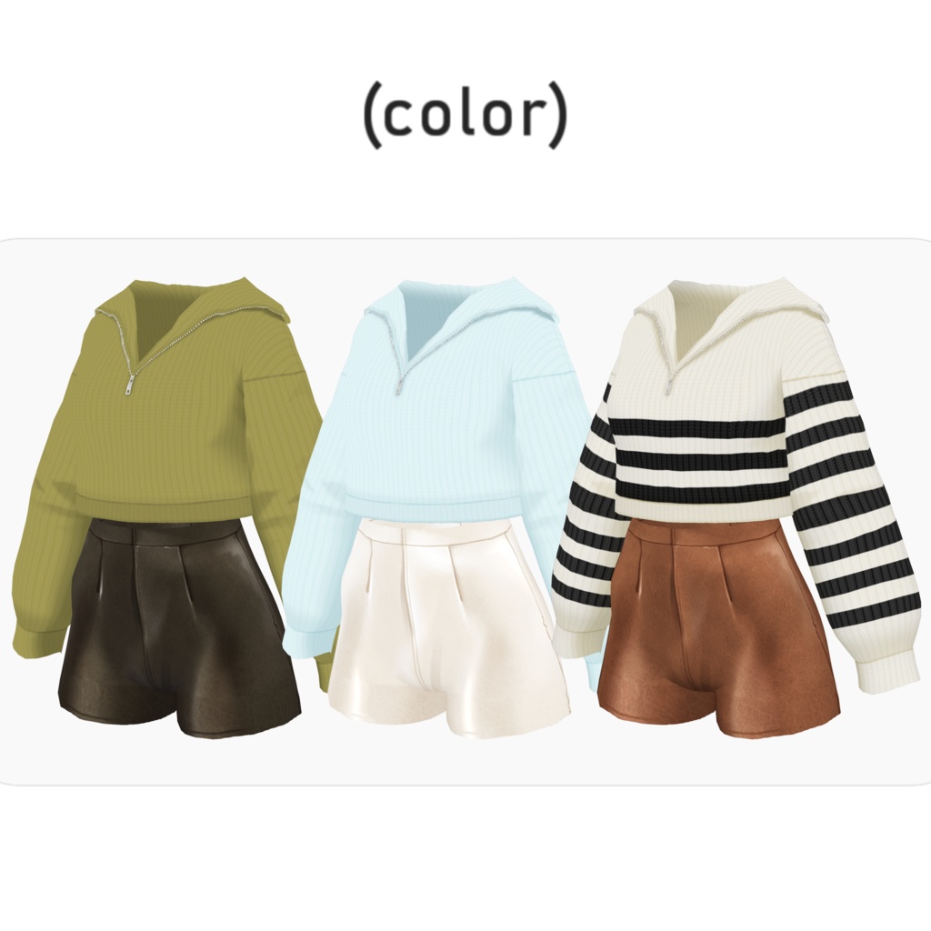 【VRoid】violet même”copin” Women's Winter Clothing 2024AW