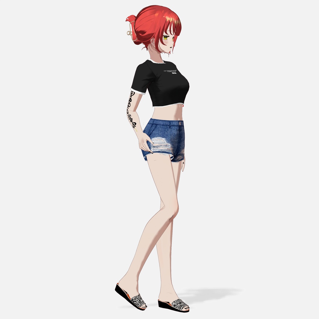 【VRoid】ラフィアサンダル Raffia Sandals