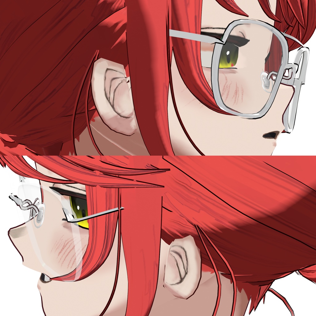 【VRoid】アイウェアセット eyewear set
