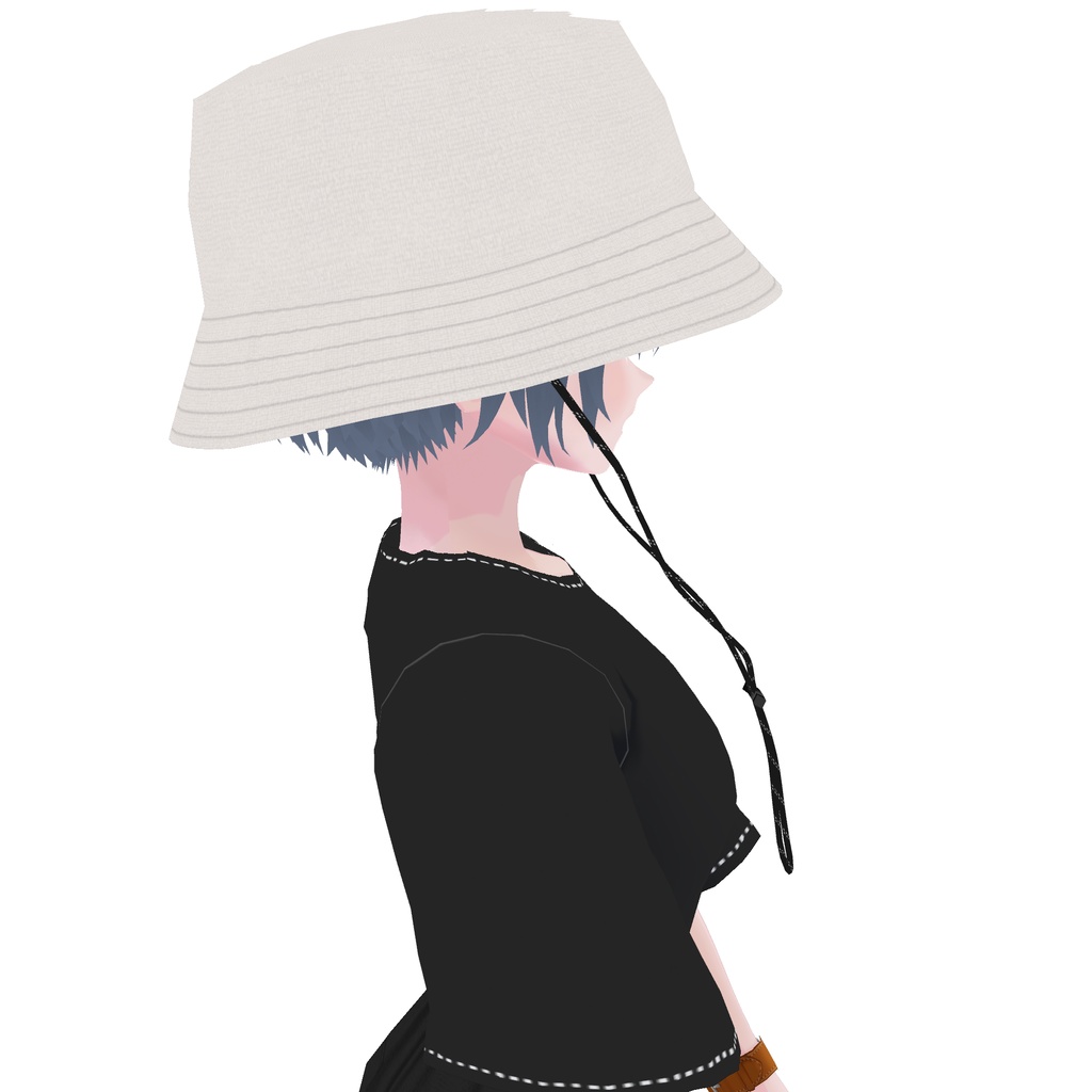 【VRoid】裏地プリントバケットハット printed lining bucket hat