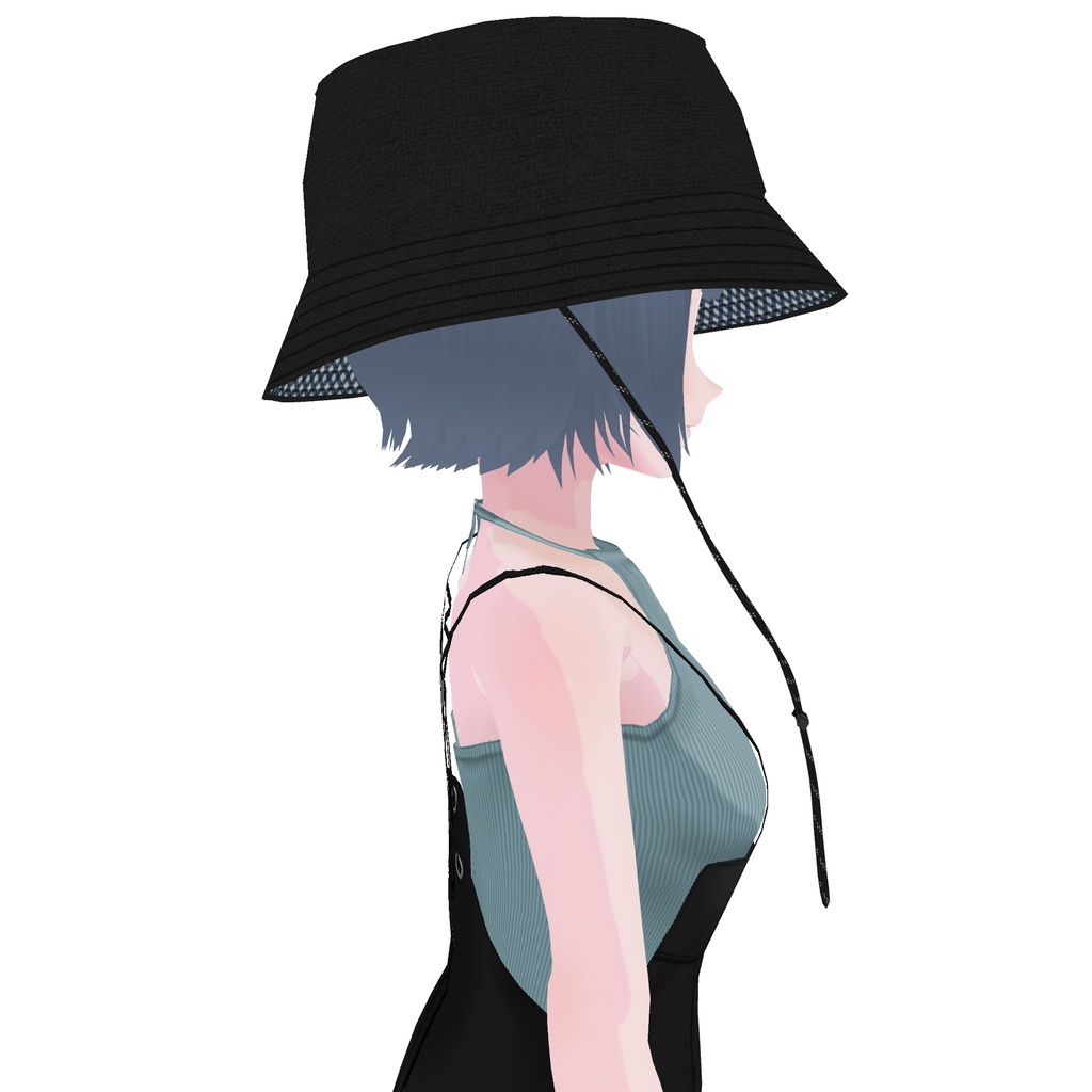 【VRoid】裏地プリントバケットハット printed lining bucket hat