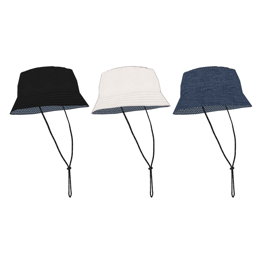 【VRoid】裏地プリントバケットハット printed lining bucket hat