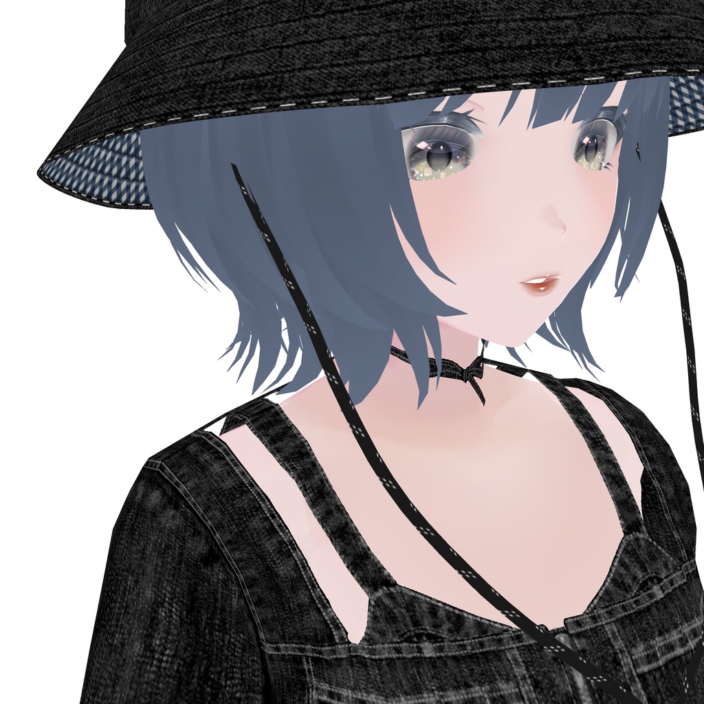 【VRoid】裏地プリントバケットハット printed lining bucket hat