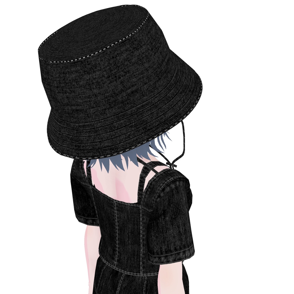 【VRoid】裏地プリントバケットハット printed lining bucket hat