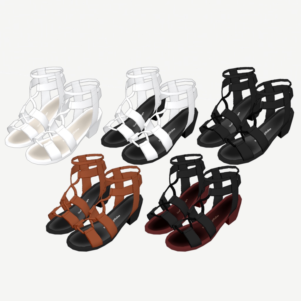 【VRoid】グラディエーターサンダル Gladiator Sandals