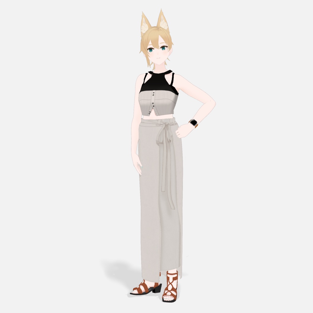 【VRoid】グラディエーターサンダル Gladiator Sandals