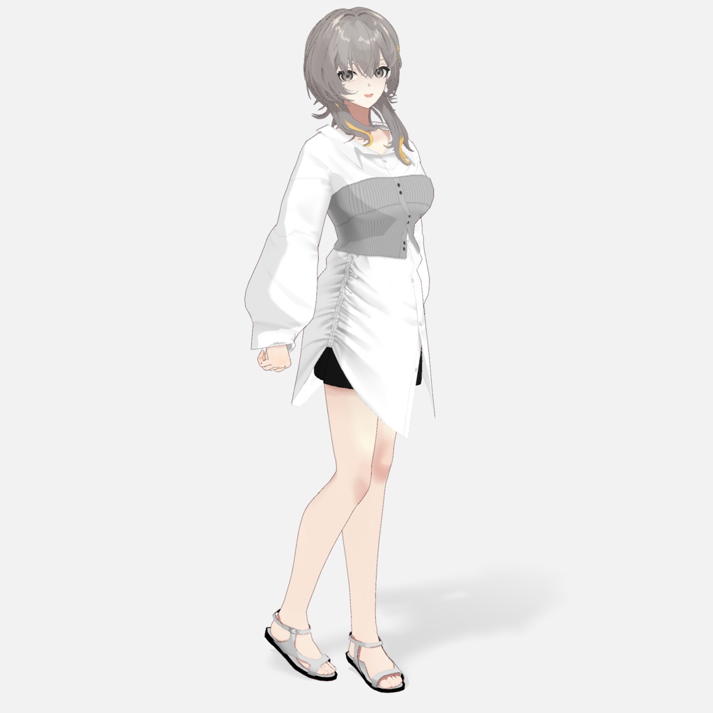 【VRoid】ツートンストラップサンダル Two-tone Strap Sandals